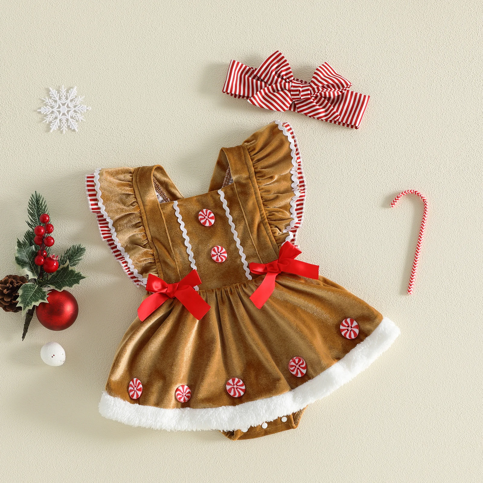 Baby Girl Christmas Outfit Gin - Baby Xmas Clothing recension och pris