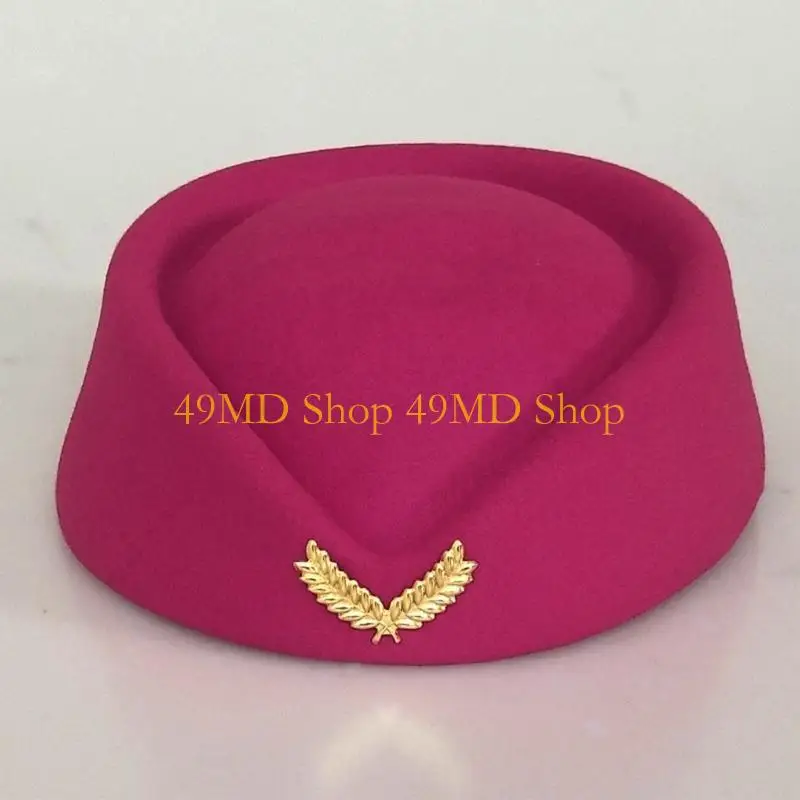 

49MD Women Caps Hats Air Hostess Cosplay Accessories Accessories Stage-Performance