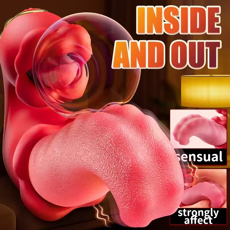 Thrusting اللسان هزاز الإناث لعق سوينغ البظر محفز دسار قوية G-بقعة جهاز تدليك للمهبل لعبة الجنس الكبار للنساء #4