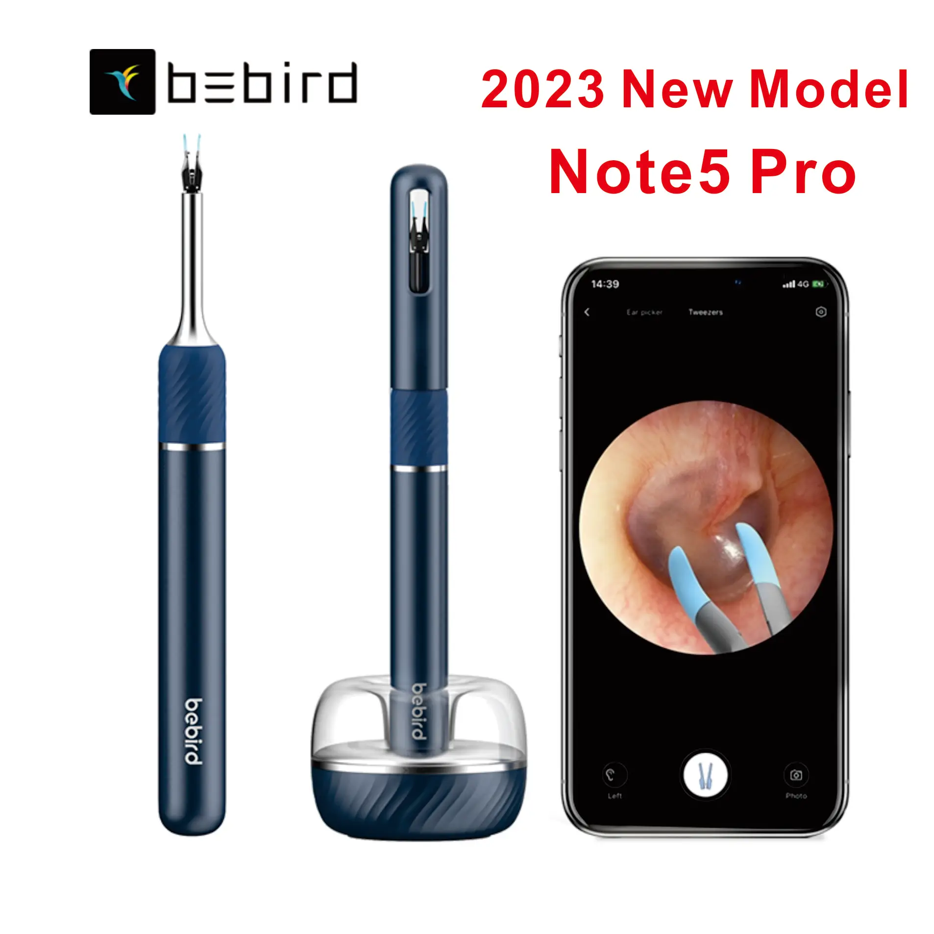 

Bebird Note 5 Pro Max Ultimate Version 10 Megapixel Endoscope Visual Earpick Tweezer All-in-1 Ear Wax Removal Tool