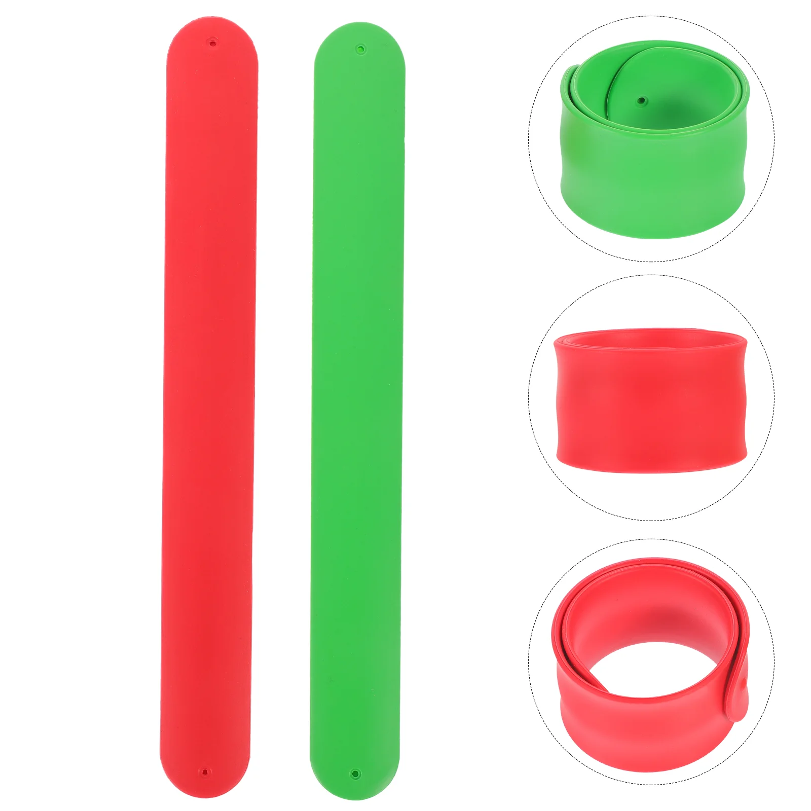 

12 Pcs Wrapping Paper Storage Packing Bands Clips Silicone Slap Gift Bracelet for Alloy Organizer Child Clamps