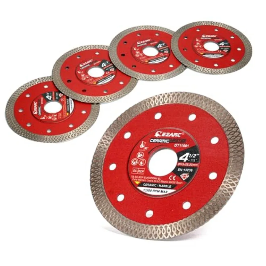 

Super Thin Diamond Blade Diamond Saw Blades for Angle Grinder 4." Tile Blade for Smooth Cutting Porcelain Ceramic Granite Marbl