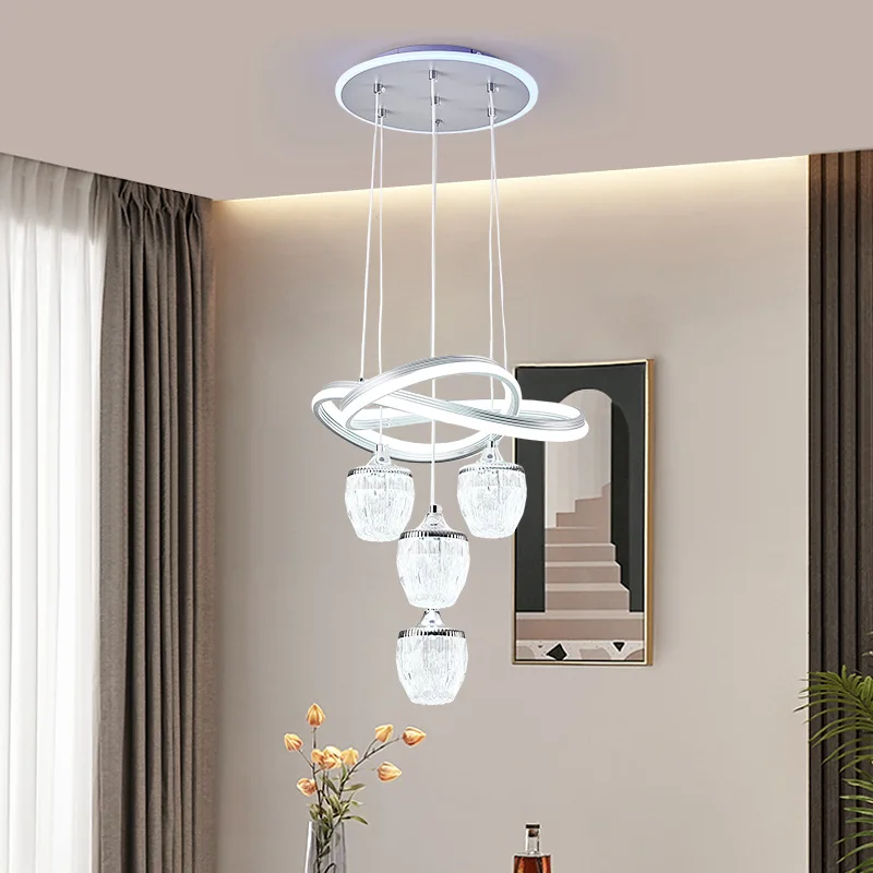 Modern Creative Crystal Chandelier, Dining Room Light, LED Main Bedroom, High-End Living Room Lighting Decoration