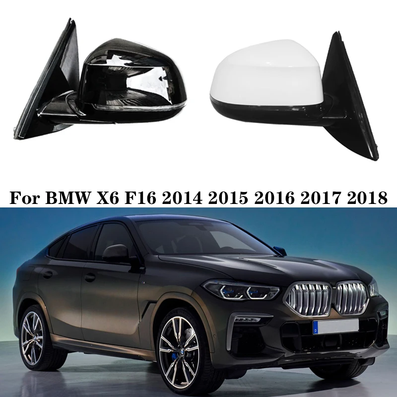 

Acessórios de Montagem Espelho Retrovisor Lateral do Carro, Espelho Lateral Automático, BMW X6 F16 2014-2018