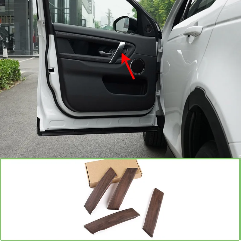

ABS Chrome Original Wood Style Interior Car Handle Cover Tirm For Land Rover Discovery Sport 2020 Auto Parts Car Accessories New
