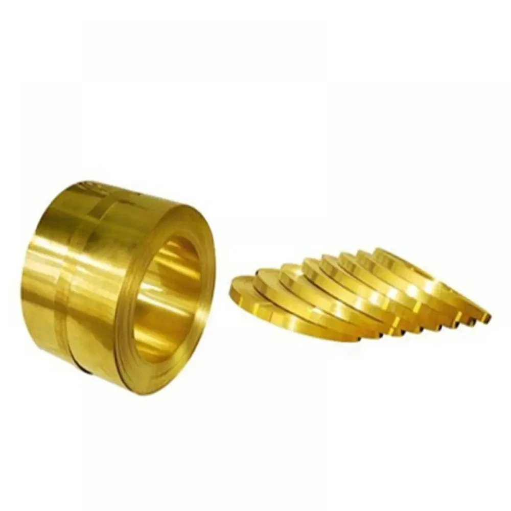 1Meter Width 10-60mm Thickness 0.1-0.5mm H62 Brass Strip Sheet Thin Gold Film Tape Brass Foil Plate DIY Customized
