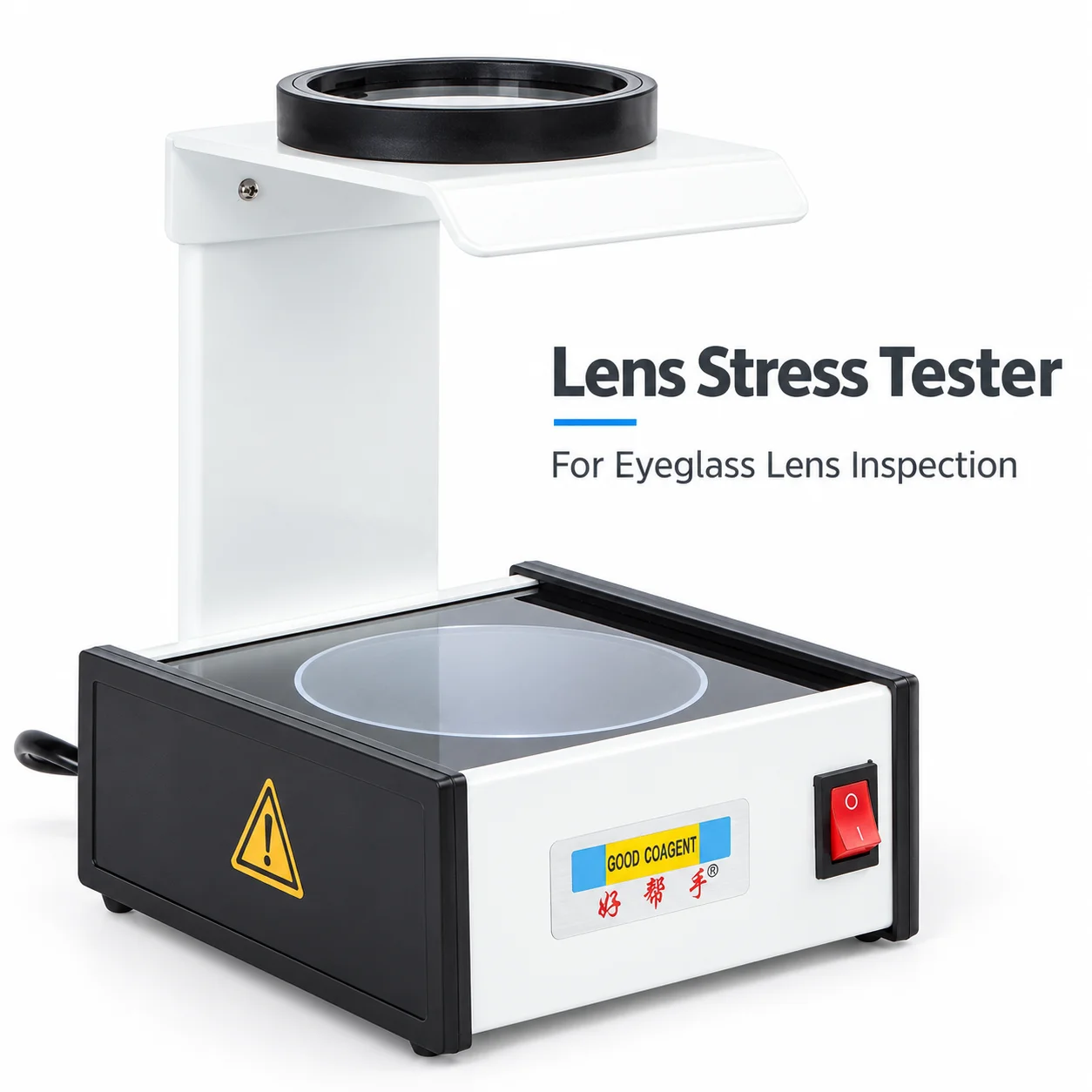 AOLIVIYA Eyeglass Lens Polariscope Stress Tester Polarized Optical Inspection Analyzer For Crystal PC Lenses Optical Shops