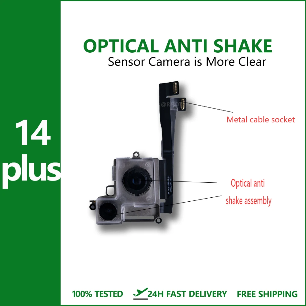 100% Test Rear Camera For iPhone 14 Plus Back Camera Rear Main Lens Flex Cable Camera Replaceable For iphone 14 Plus Camera