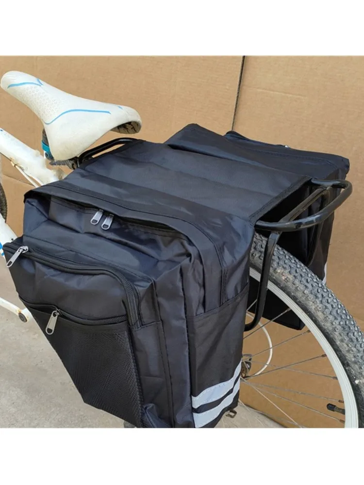AliExpress NONE MTB Bicycle Carrier Bag Rear Rack Bike Trunk Bag Luggage Pannier Back Seat Double Side Cycling Bycicle Bag Durable Travel