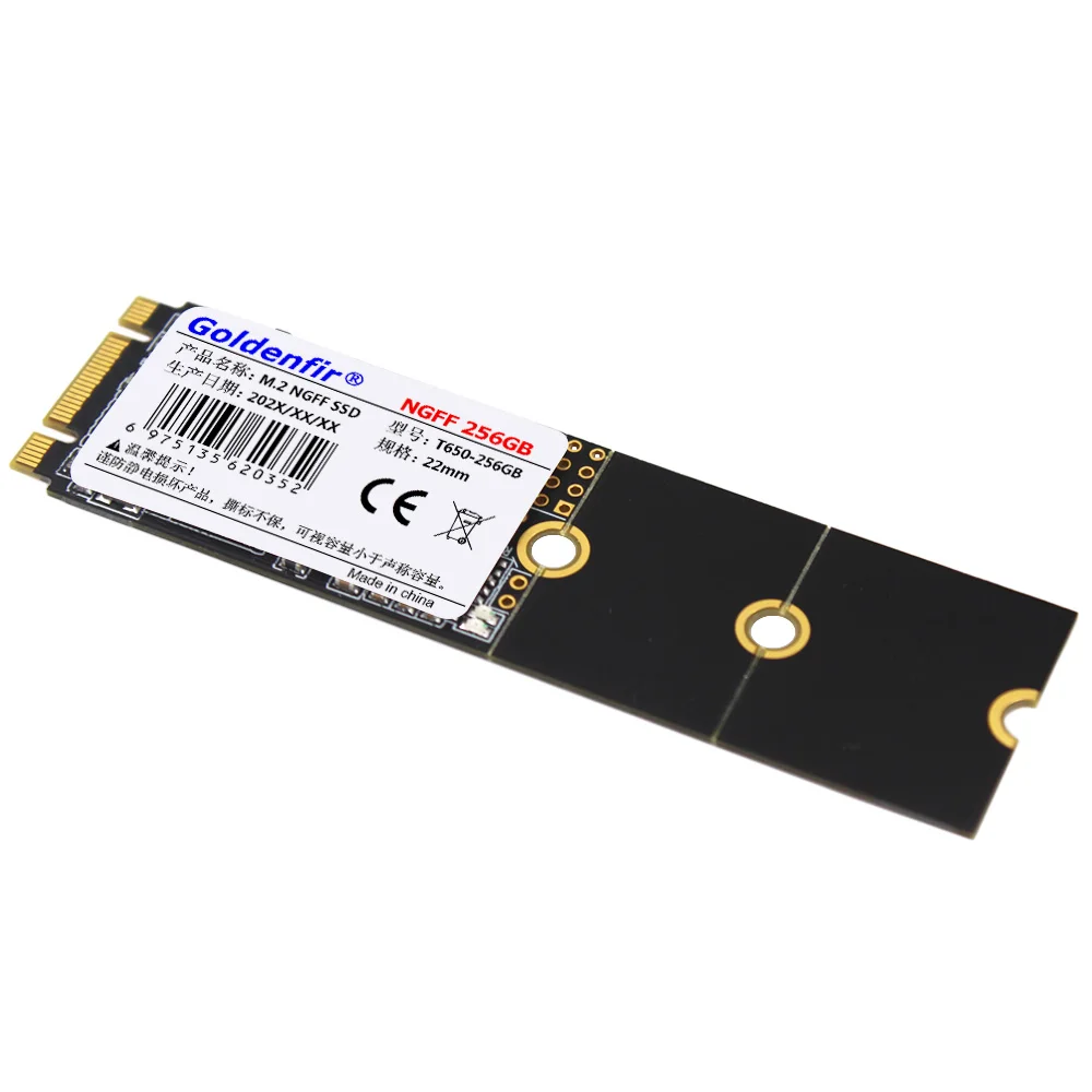 Goldenfir SSD NGFF M2 SATA 128GB 256GB 22*42/60/80mm M.2 Solid