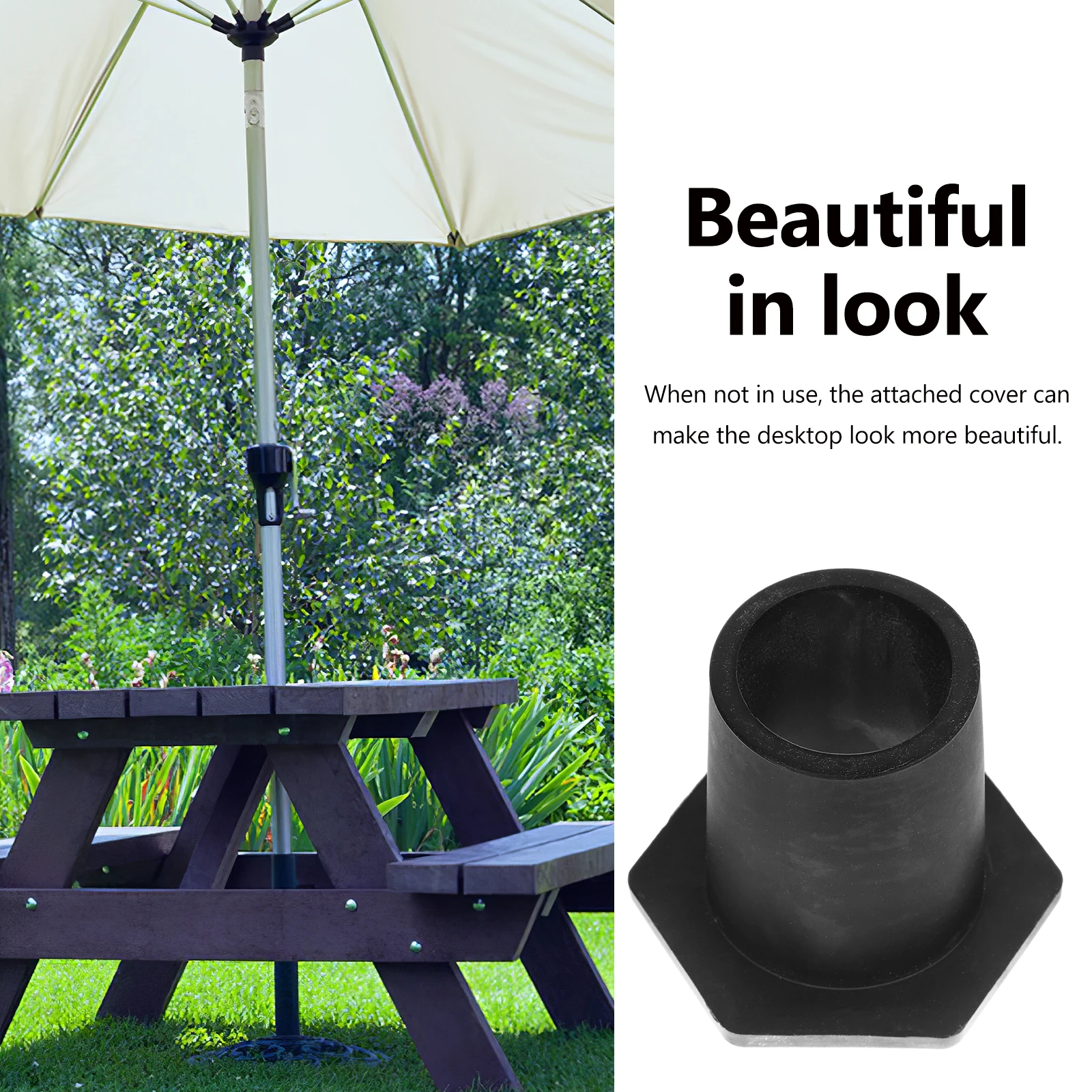 

Umbrella Hole Plug Outdoor Accessory Parasol Patio Table Cover Silica Gel Insert Ring