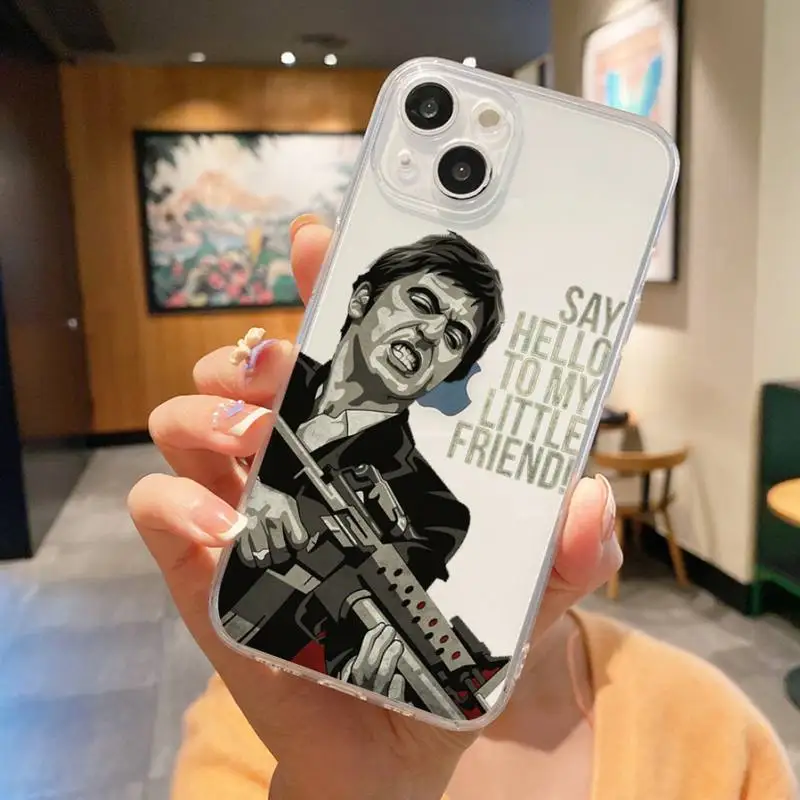 Scarface 1983 Film Al Pacino Movie Phone Case For Iphone 7 8 Plus X Xr Xs 11 12 13 Se2020 Mini Mobile Iphones 14 Pro Max Case