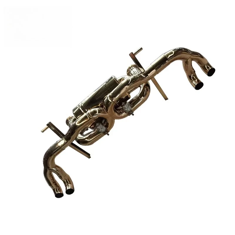 High Performance Auto Parts 304 Stainless Gold Exhaust Catback for  Huracan LP610-4