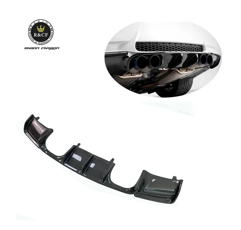 VRS GTS-V Style Carbon Fiber Rear Bumper Diffuser Lip for BMW E92 M3