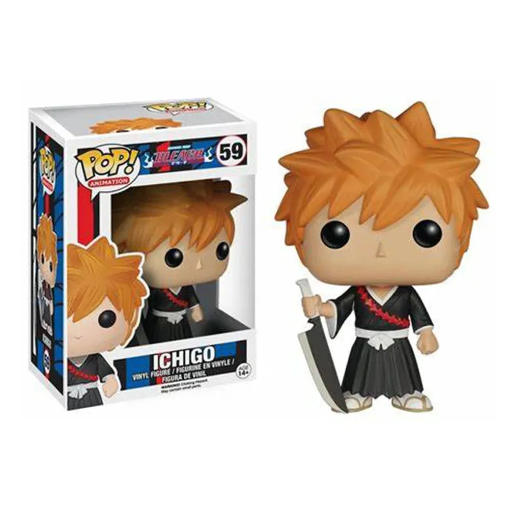 Funko Pop Movies Rukia #60 Hollow Ichigo #96 BLEACH Ichigo #59 #1087 Ulquiorra #1182 Vinyl Action Figure Toys Kids Gifts