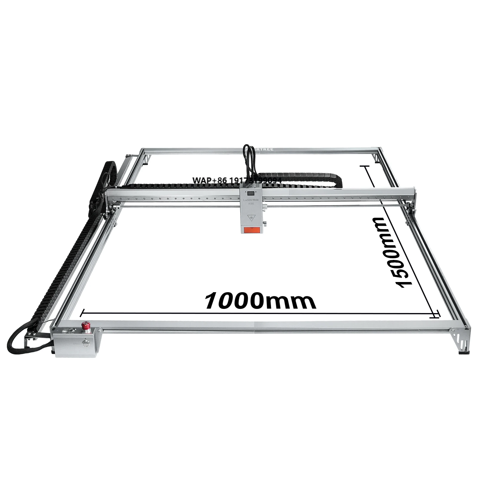 

LaserTREE K1 60W Plus 1000x1500mm DIY Engraver Machine CNC Engraver Metal Engraving Machine with Air Pump
