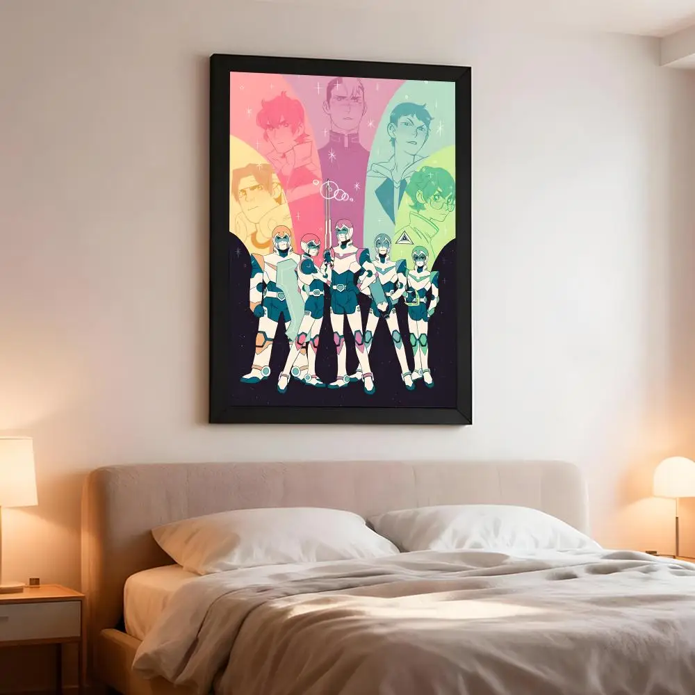 Sci-Fi Animation Voltron Legendary Defender Poster Artistic Peel-Off Wall Decor, Indoor Outdoor Home Ornament for Collectors