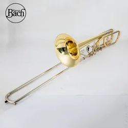 High Vincent Bach  TB-504 Grade Gold lacquer brass body Bass Bb/F/Gb/D Trombone