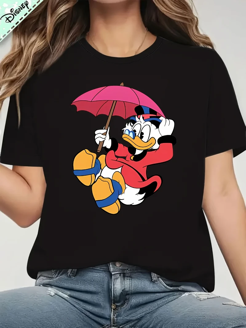 ديزني 2025 دونالد داك العالمي تنوعا مريحة ديزني ذات العلامات التجارية المشتركة تي شيرت لكل من الرجال والنساء في 2025 أفضل Y2k #1