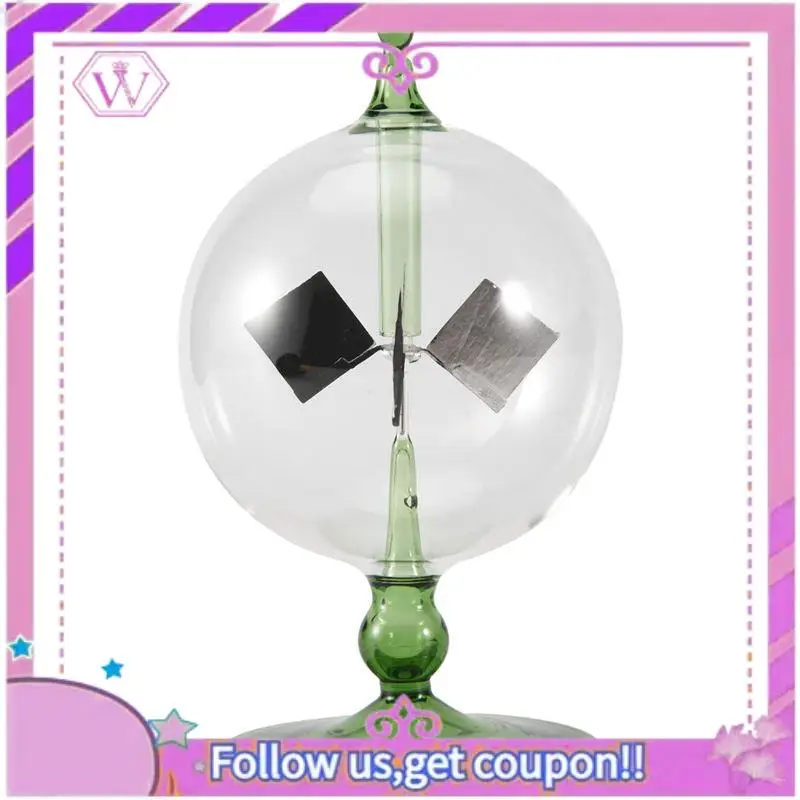 Green Solar Power Radiometer Crookes Solar Energy Spinning Vanes Windmill Gift Home Desk Decoration Best-Selling