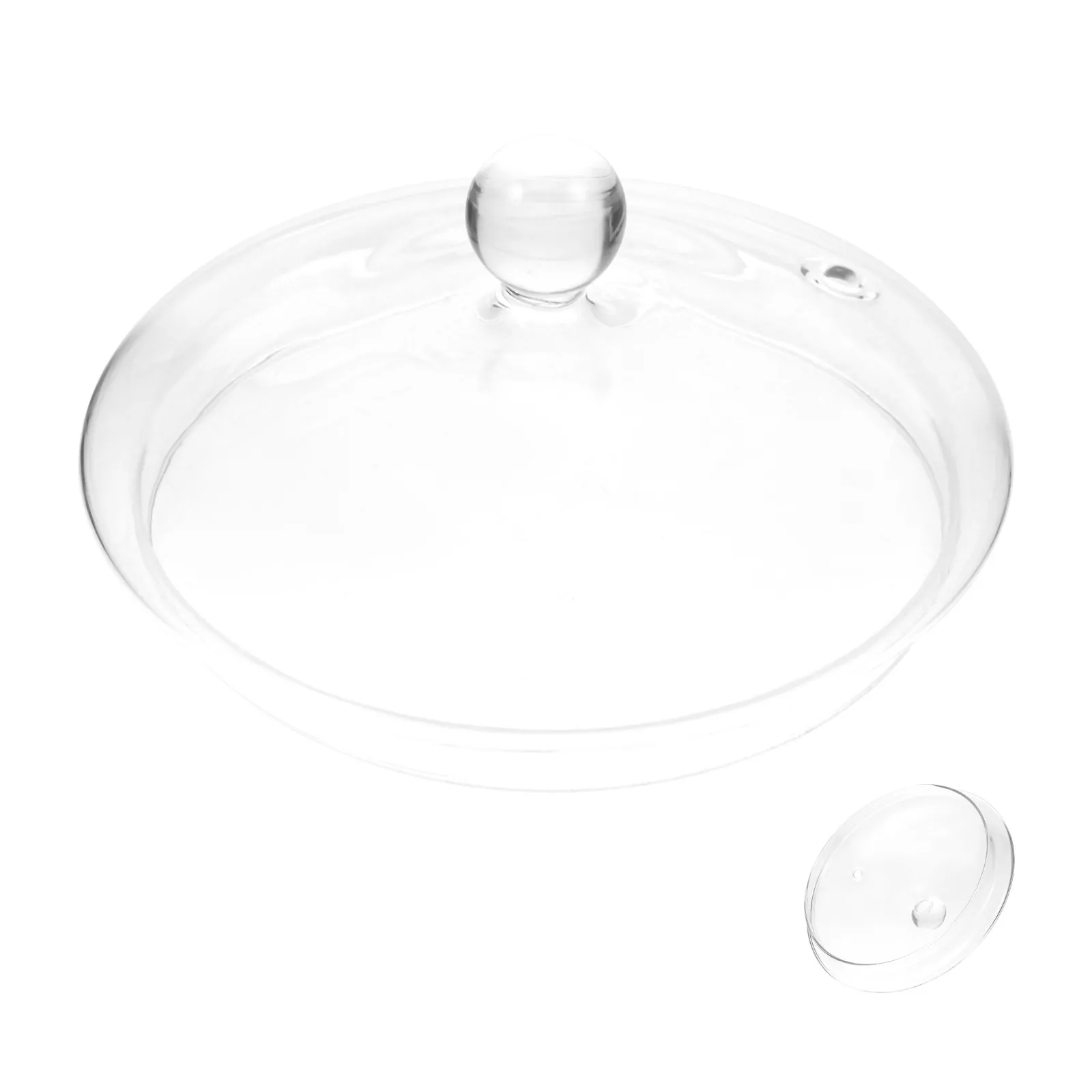 Glass Stockpot Lid Heat Resistant Clear Cover Knob for 1.9L Stew Pot Ideal for Simmering Ramen Soup Cooking Glass Stockpot Lid