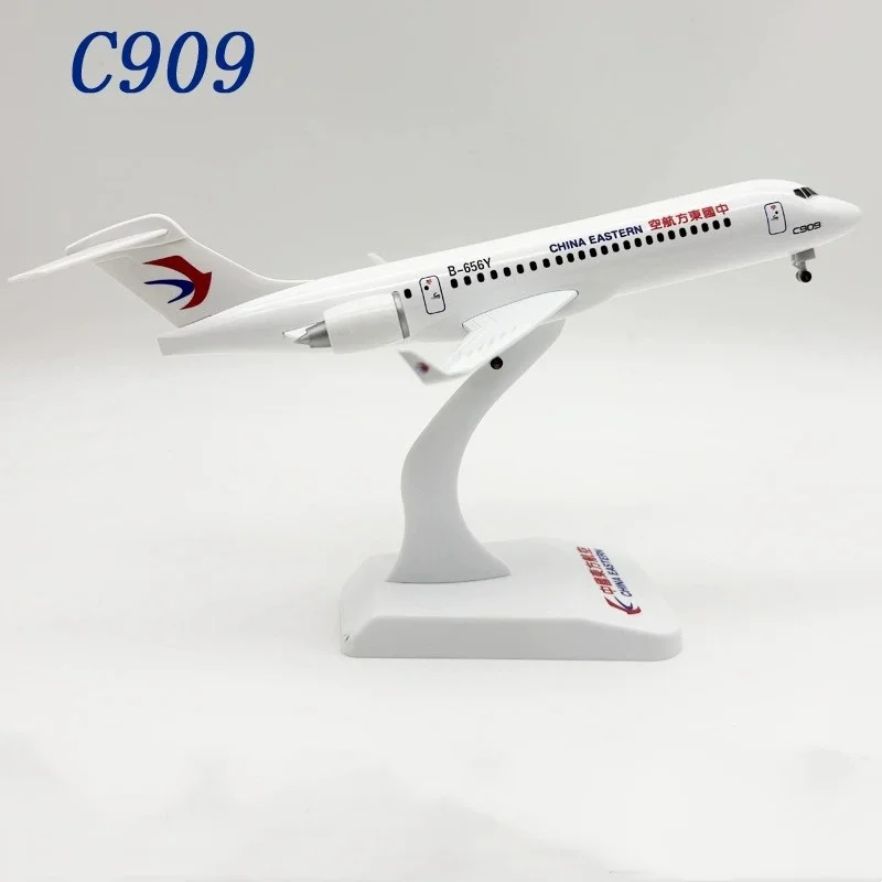

24 см литая под давлением металлическая модель самолета C909 Китай Восточные воздушные пути миниатюрный самолет с основанием Коллекционный самолет игрушка для мальчиков подарок для хобби