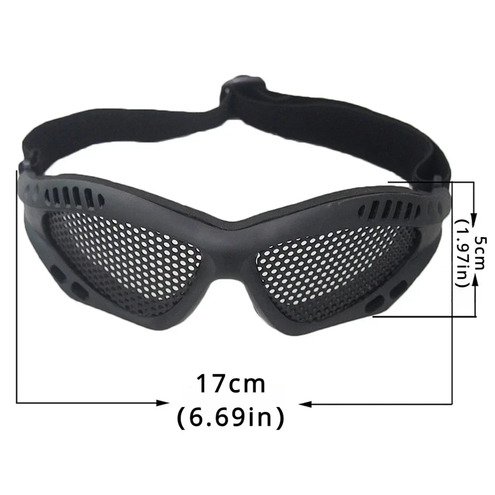 1PC Outdoor Eye Protective Comfortable Safety Glasses Goggles Anti Fog with Metal Mesh/PC Len for Paintball
