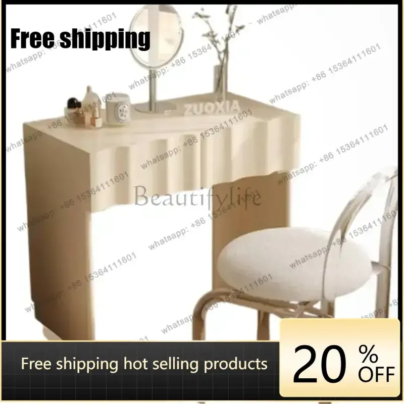 zj.White Storage Makeup Vanity Desk Luxury Natural Cheap Vintage Makeup Vanity Desk Cheap Wooden Kaptafel Furniture For Home
