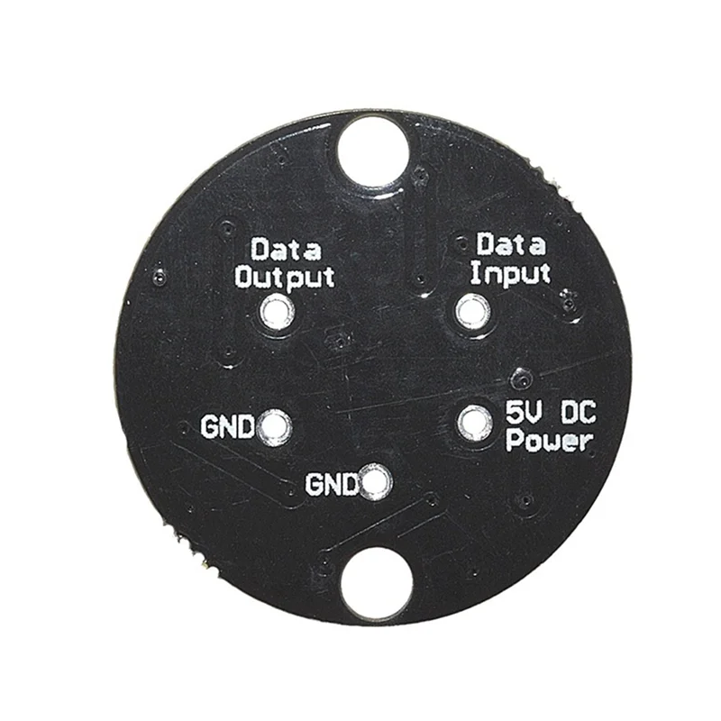 AA08-SK6812 RGBW Round Full Color Black Single Point Control Ring Development Board 7 Bit DC5V