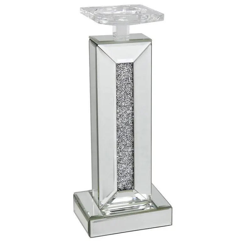 

Direct wholesale glass candle holder silver utensils ornament western food table top decoration atmosphere decoration supplies
