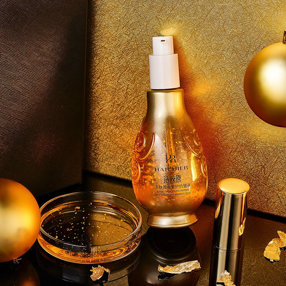 

Активный коллагеновый полипептид Gold Luxury для ухода за лицом Эссенция 24-каратного золота Увлажняющая эссенция для уменьшения тонких линий Красота Уход за кожей