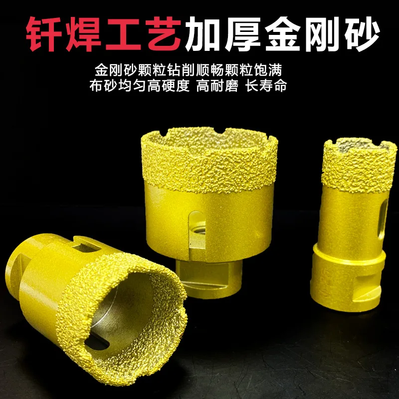 10pc M14 Brazed Diamond Hole Opener Set for Drilling Ceramic Marble Stone Tile Reaming Angle Grinder Ceramic Hole Punching Drill