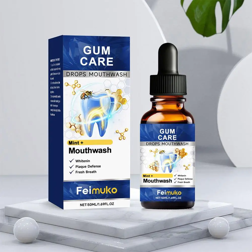 1/2/3/4/5/10pcs(Buy 6 Get 4 Free)*50ml Drops Mouthwash Gums Care Natural Mouth Wash Soothe Caring and Cleansing Mouthwash