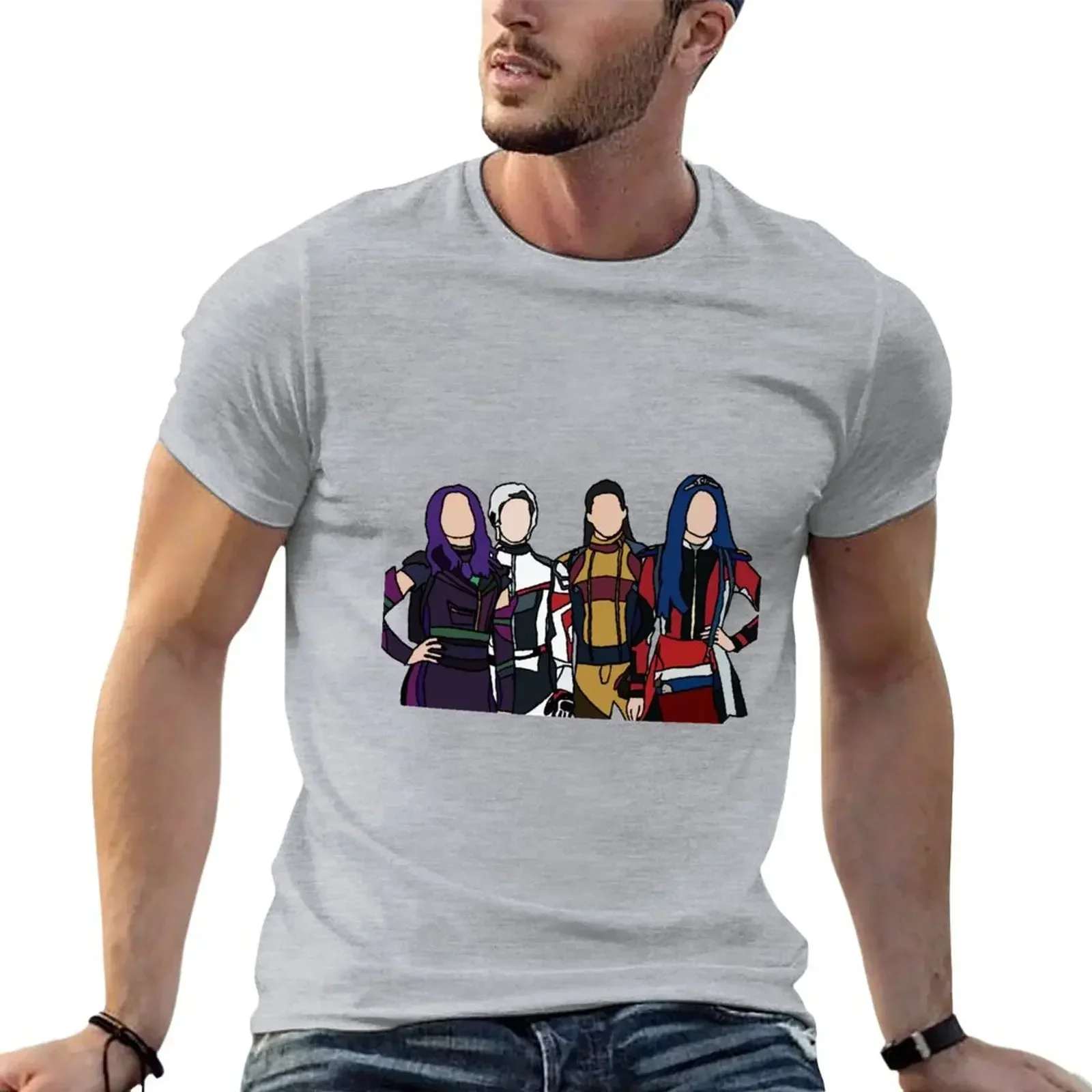 Descendants T-Shirt funnys oversizeds oversized t shirts for menUnisex T-shirts for Men Women Summer Tees Cotton