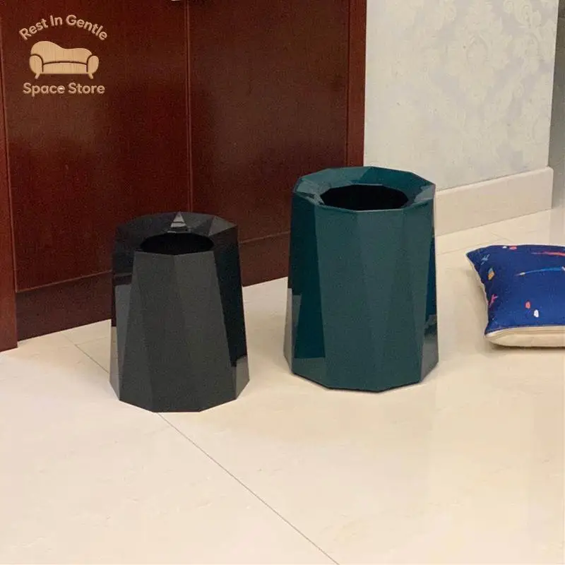 Japanese Seiko craft trash can household bedroom living room kitchen office modern light luxury high value creativity