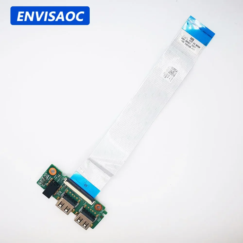 Para dell inspiron 3551 3552 3558 3559 5100 3442 3452 3451 3458 3459 5558 5548 laptop usb áudio fone de ouvido placa jack 14856-1 2mv5n