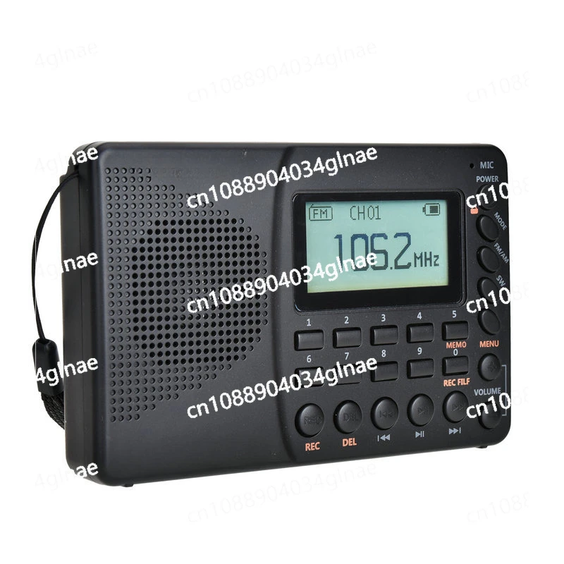 Portable FM Card for The Elderly, External Playback Bluetooth MP3 Playback Recorder