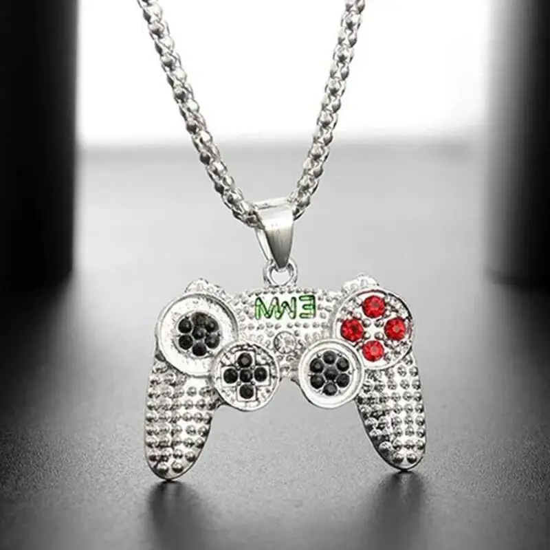RAKOL Trendy Gamepad Lightning Stainless Steel Necklaces For Women Men Gold Color Metal Necklace Party Everyday Jewelry image 2