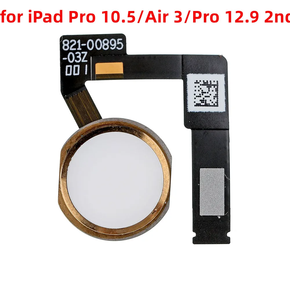 Home Button Key With Flex Cable For iPad Pro 10.5 A1701 A1709 A1852 12.9 2nd A1670 A1671 A1821 Air 3 A2123 A2152 A2153 A2154