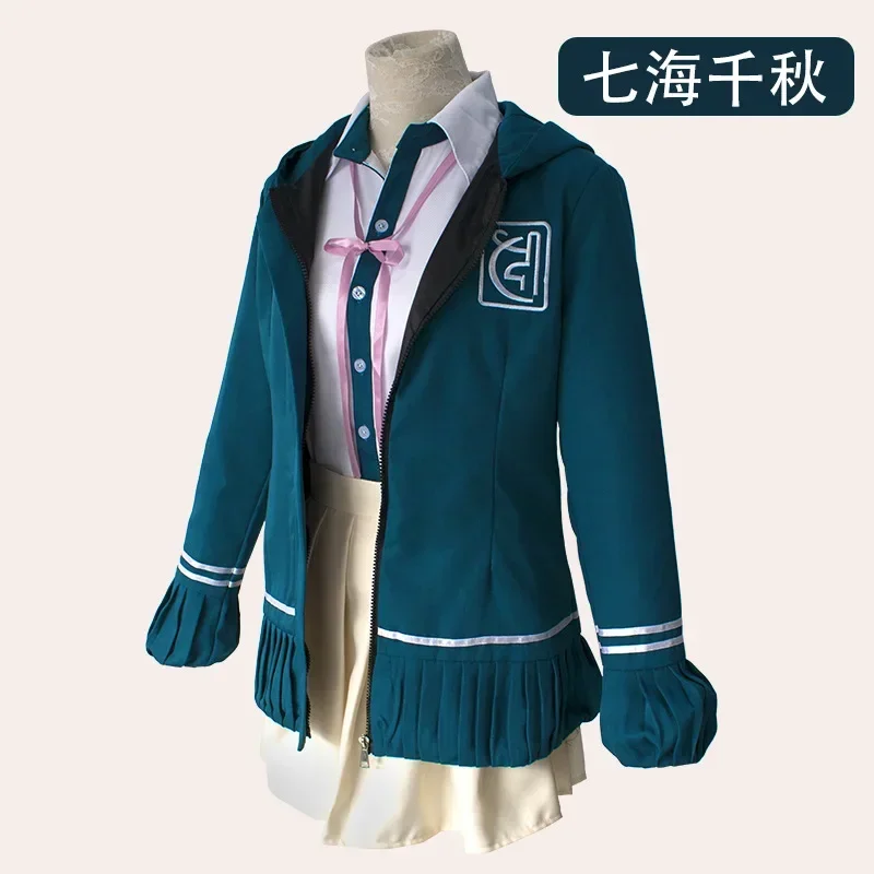 أزياء أنيمي Danganronpa2 التأثيرية النسائية Nanami ChiaKi زي المدرسة الثانوية نمط الزي للمناسبات التنكرية