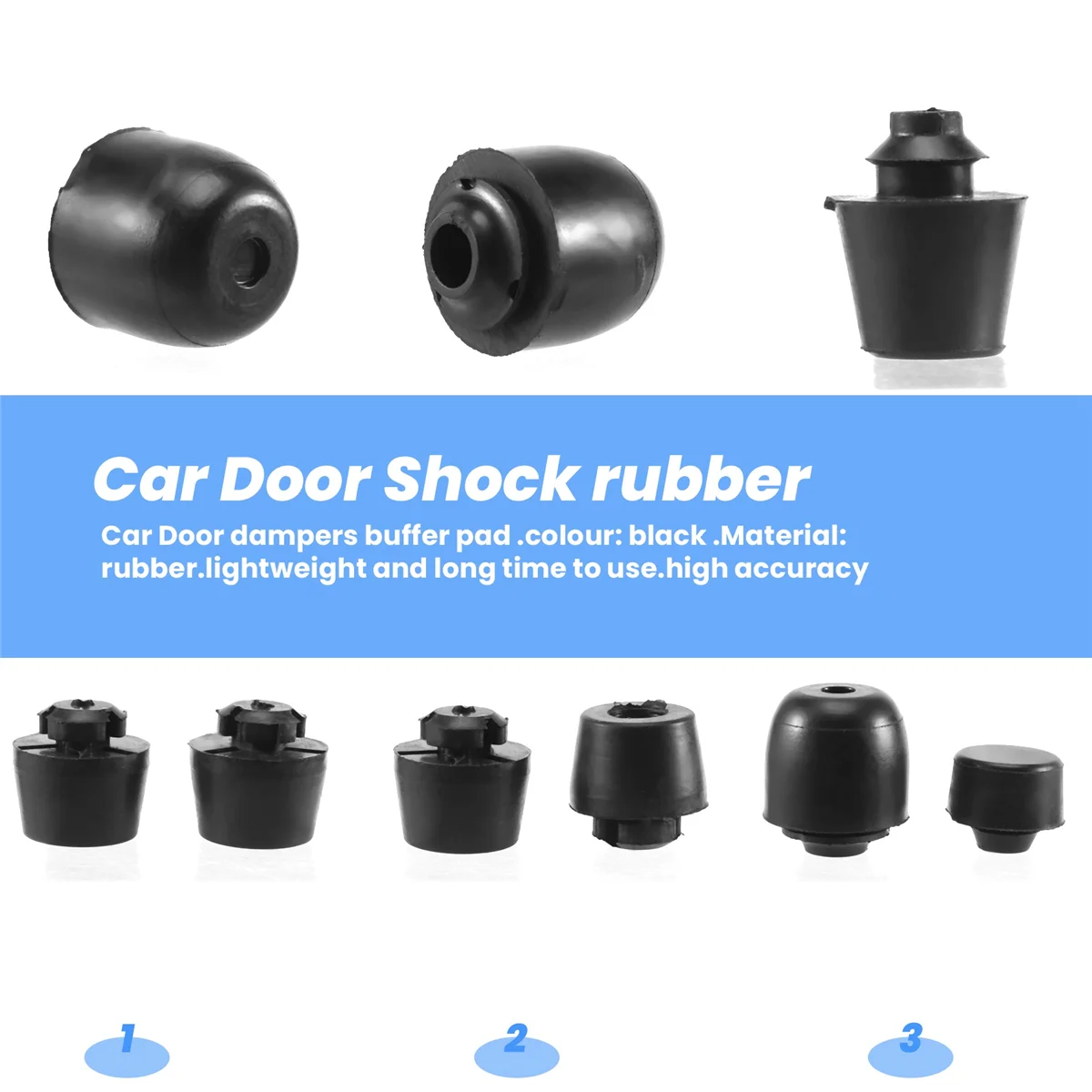 ตัวหน่วงประตูรถ11ชิ้นแผ่นกันกระแทกยางกันกระแทกสำหรับมอนเตโร V31 V32 V33 V43 V45 V77 V73
