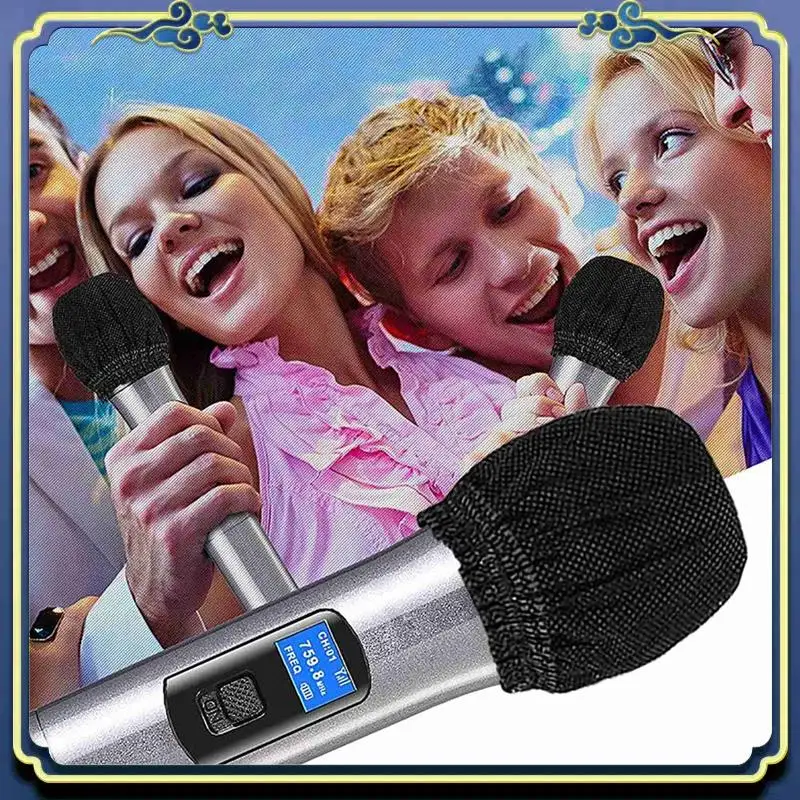 Portable 480Pcs Mic Covers Disposable Non-Woven Mic Cover Mic Microphone Windscreen & Filters For Karaoke