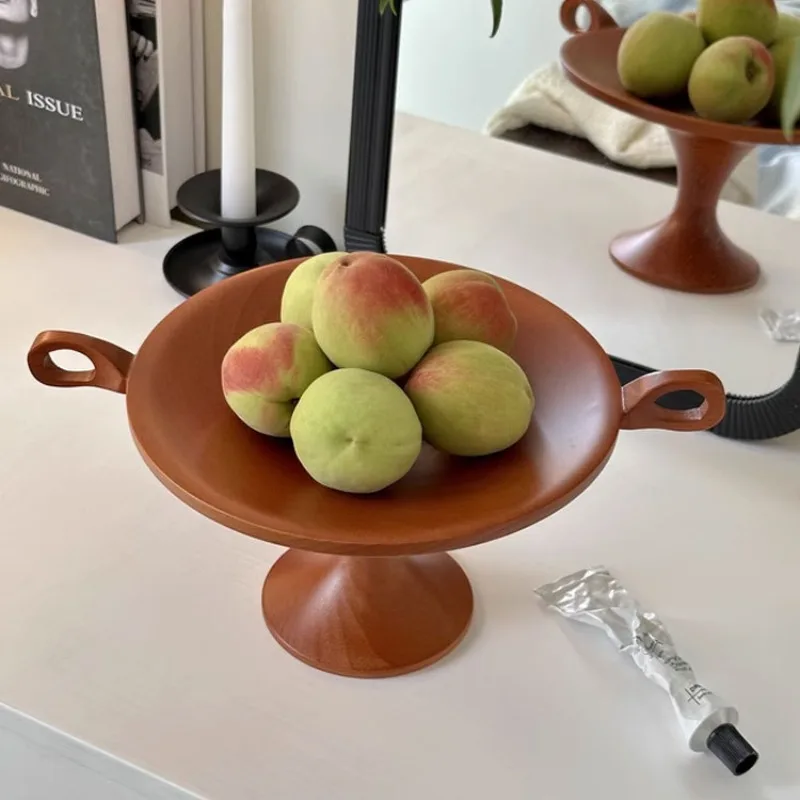 French medieval binaural fruit plate model room hotel living room bedroom entrance home desktop storage decorative ornament