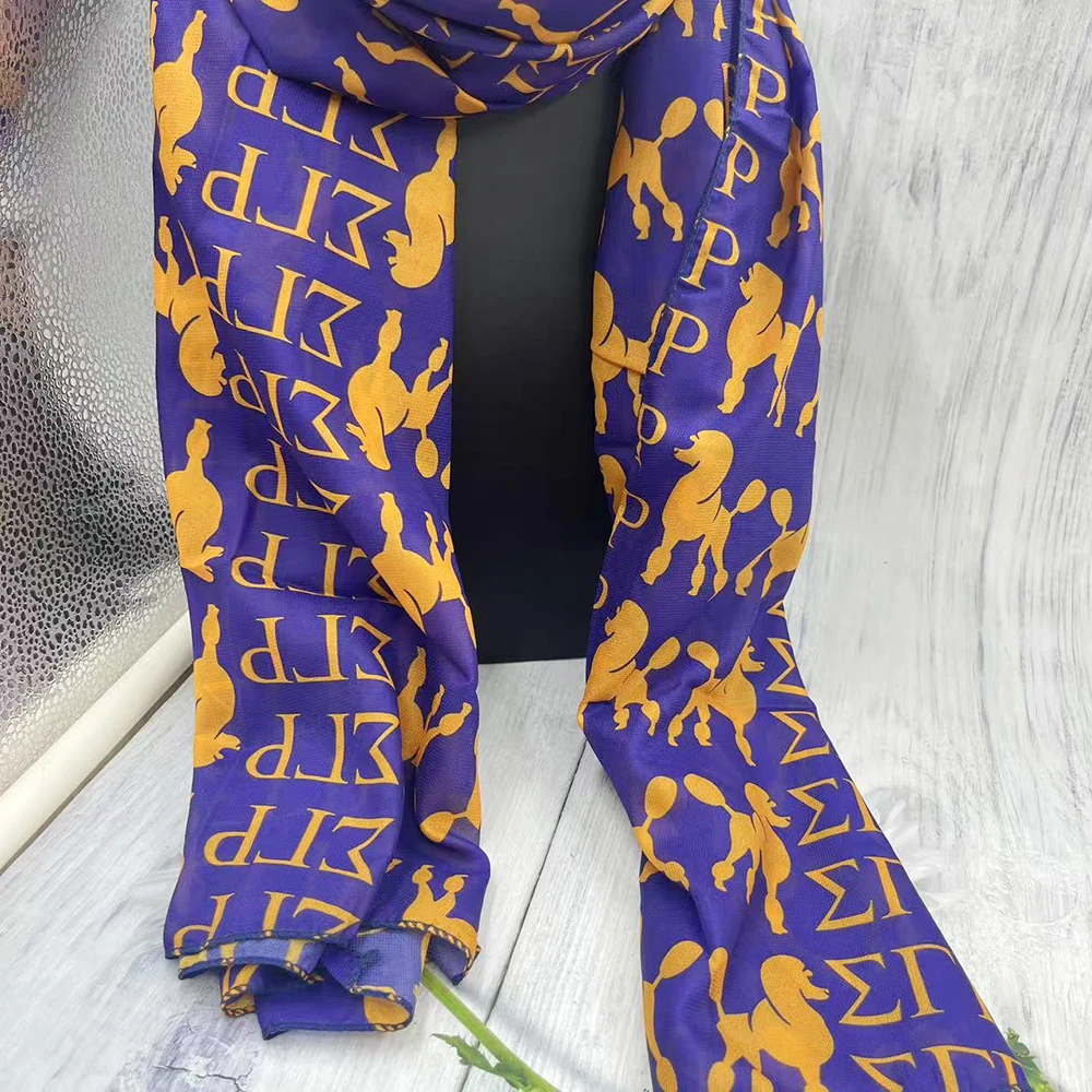 وشاح نسائي من سيجما جاما رو ذو حروف يونانية هدية زمالية #3