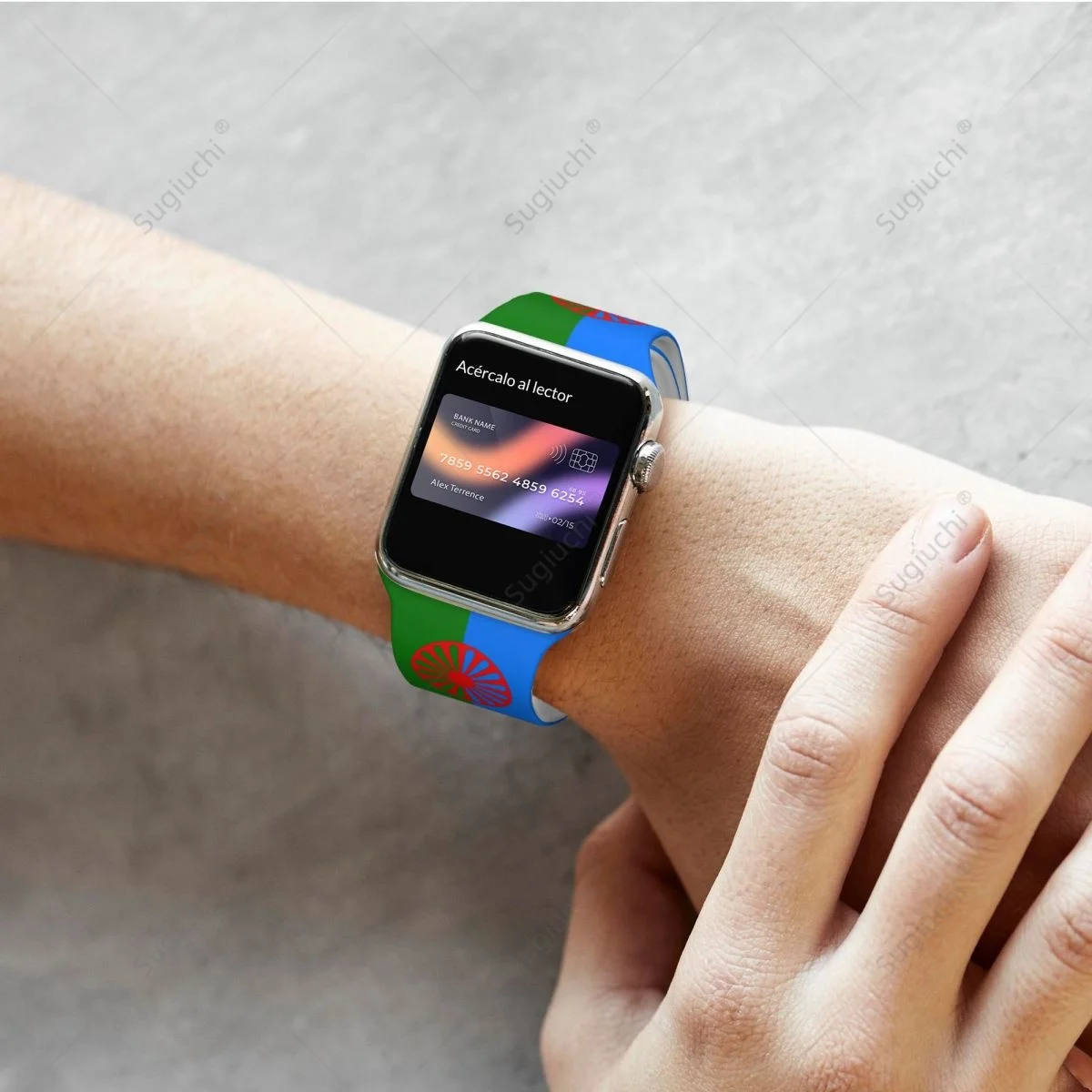 Apple Watch Band Ultra 2 용 Romani 3D 스트랩의 유니섹스 Rom 집시 깃발 Iwatch Series 9 8 7 6 SE 5 4 용 실리콘 시계 밴드