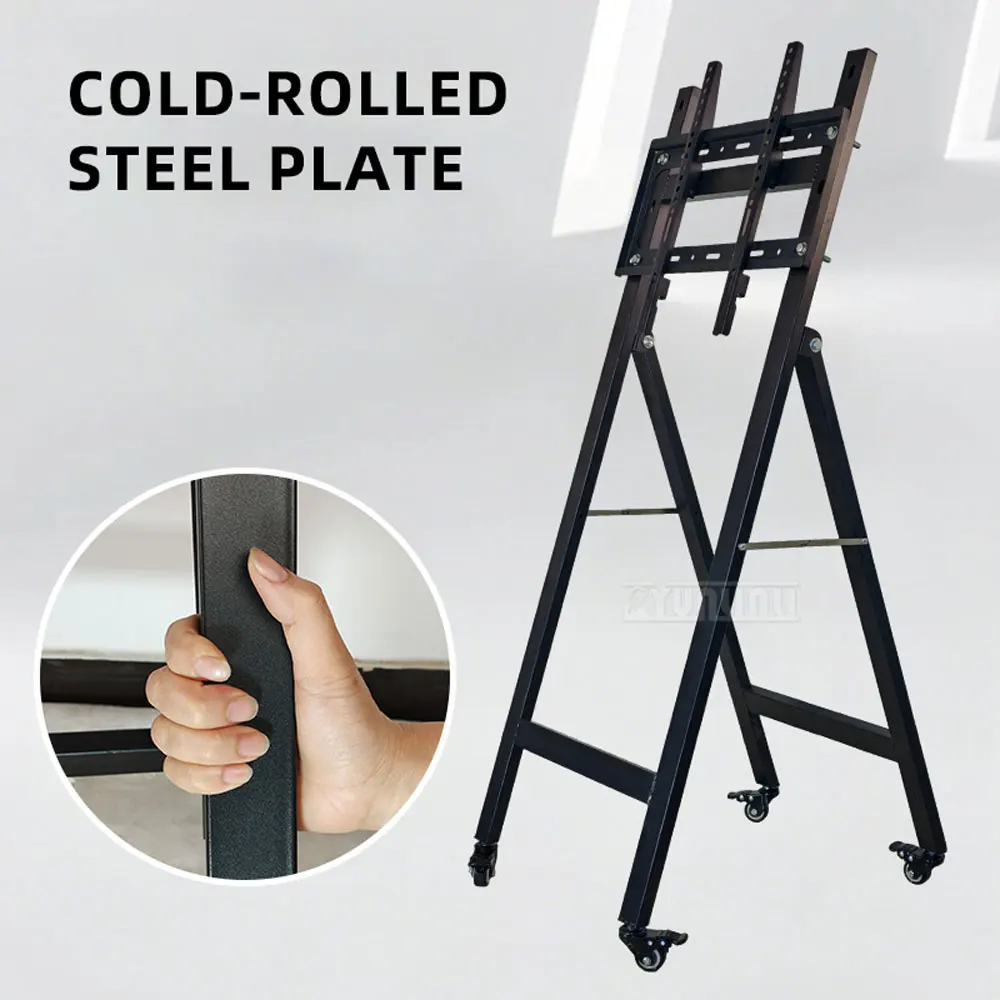 TV floor stand display, vertical hanging stand, movable folding hanging stand
