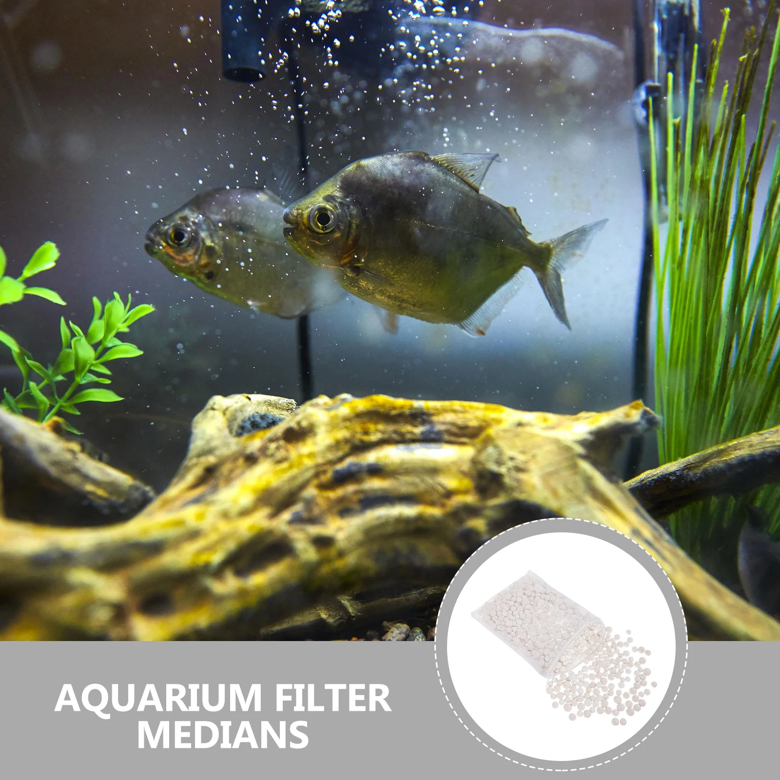 

2 Packs Reusable Aquarium Tank Water Purifying Filtration Material With Mesh Bag For Fresh Saltwater Fish Pond Water Cleaning