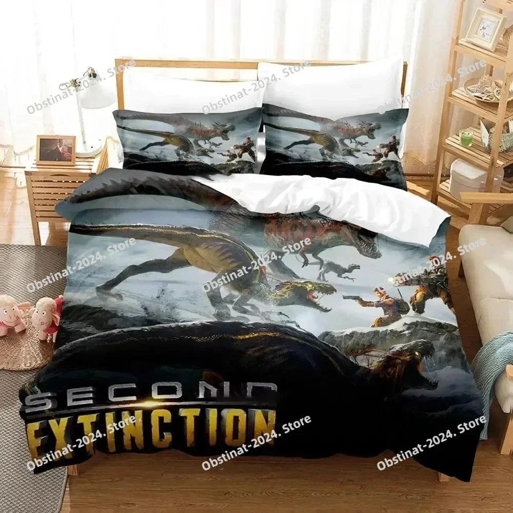 Game Second Extinction Bedding Set Printed single Comforter Quilt Bed Cover Duvet Cover Pillow Case 3 Pieces Set Kids Adult Size