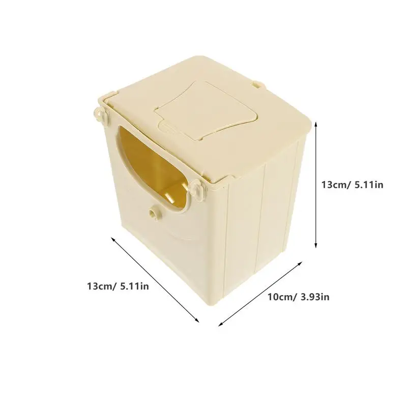 4 pçs caixa de reprodução de pássaros incubação ninho cabana de plástico para pendurar lovebird acessórios para animais de estimação casa varanda decoração caixa de enchimento