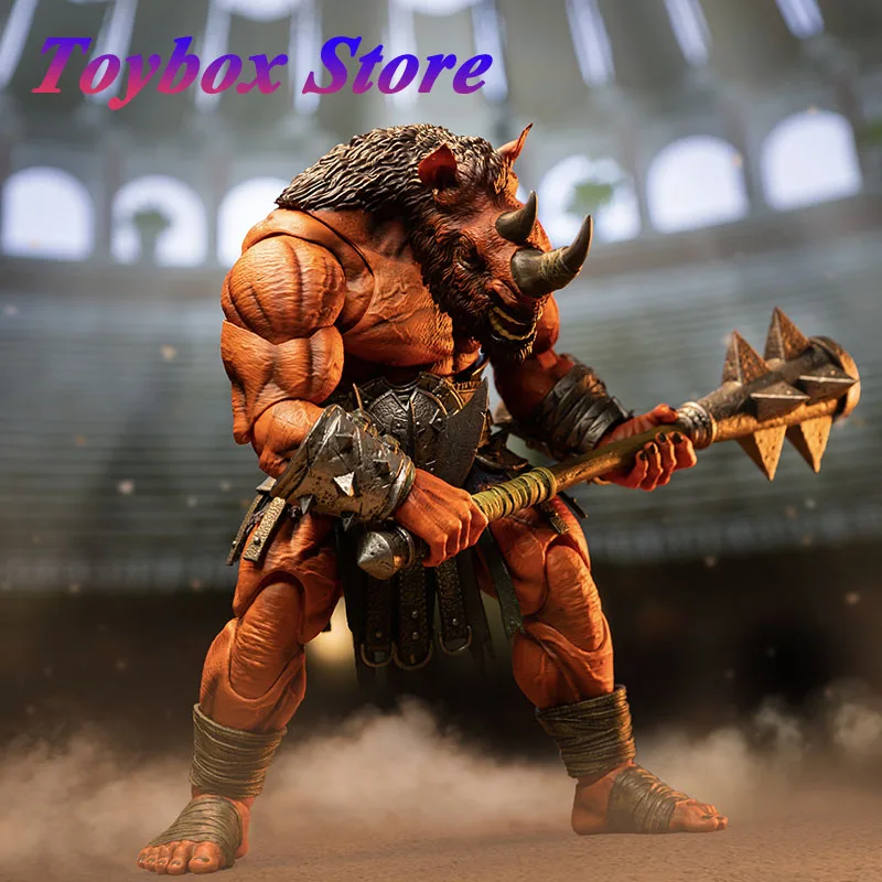 In Stock Original Xesray 1/12 Collectible Movable Red Rhinoceros Model Toys Big Foot Design Monster 6